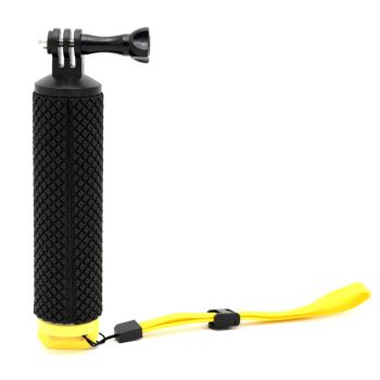   Caruba párnázott úszó markolat GoPro csatlakozással - Padded Floating Handgrip - fekete és citrom (FB-3)