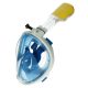 Caruba Full Face Dual Air sznorkel maszk kivehető légző csővel és akciókamera rögzítővel - kék (S/M méret) (SM-A5)