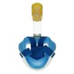 Caruba Full Face Dual Air sznorkel maszk kivehető légző csővel és akciókamera rögzítővel - kék (S/M méret) (SM-A5)