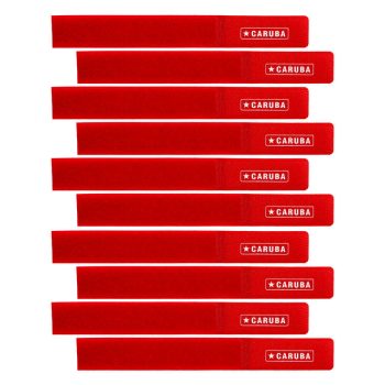   Caruba Fast Fixer 1 kábelrögzítő, piros - tépőzáras - FX-1R (10darab)