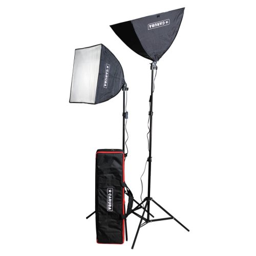 Caruba All-in-1 Youtuber Softbox Light Set (LED) - 2x60w teljesitmeny - 2 darab 50x50cm softbox