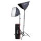 Caruba All-in-1 Youtuber Softbox Light Set (LED) - 2x60w teljesitmeny - 2 darab 50x50cm softbox