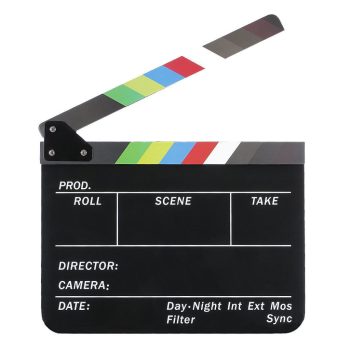 Caruba profi filmes csapó tábla - fekete/színes (kréta)