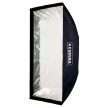 Caruba softbox 60 x 90 cm ernyőként nyitható - Bowens bajonett (Ezüst belső)