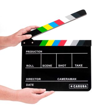  Caruba profi filmes csapó tábla - fekete/színes (whiteboard marker)