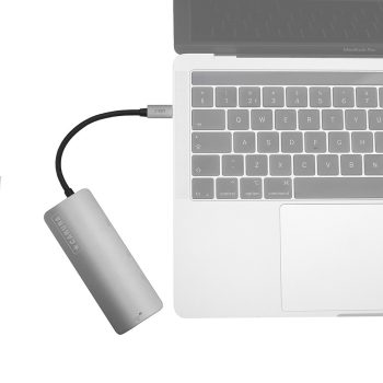   Caruba Premium 5 az 1-ben Slim USB-C hub asztroszürke - (Space Grey)