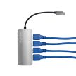 Caruba Premium 4 portos USB-C hub asztroszürke - (Space Grey)