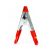 Caruba fém rugós csipesz 4" - piros (10 cm) (MSC-1R4)