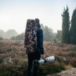 Caruba Camouflage lessátor 1 személyes - (1 darab beépített székkel)