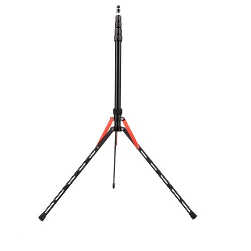 Caruba CLS-1A kompakt alumínium lámpaállvány (fekete - piros)
