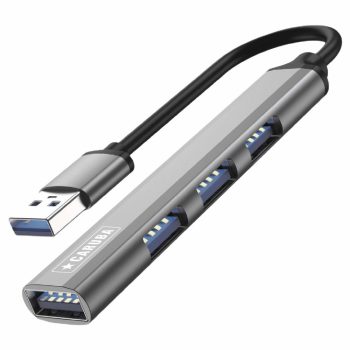   Caruba 4 az 1-ben portos USB hub asztroszürke - Space Grey (CUSB-5)