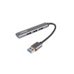Caruba 4 az 1-ben portos USB hub asztroszürke - Space Grey (CUSB-5)