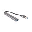 Caruba 4 az 1-ben portos USB hub asztroszürke - Space Grey (CUSB-5)
