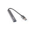 Caruba 4 az 1-ben portos USB hub asztroszürke - Space Grey (CUSB-5)