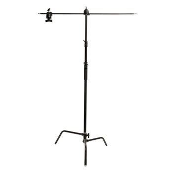 Caruba C-állvány boom karral - fekete (300 cm - 10 kg)