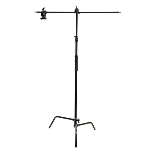Caruba C-állvány boom karral - fekete (300 cm - 10 kg)