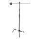 Caruba C-állvány boom karral - fekete (300 cm - 10 kg)