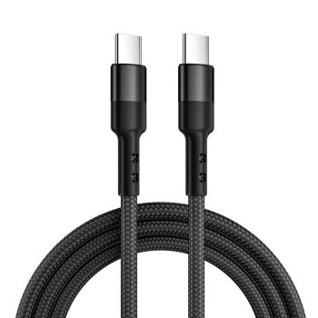 Caruba USB-C - USB-C 60W adatkábel 3 méter - fekete